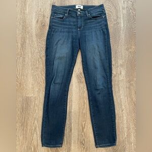 PAIGE Dark Blue Verdugo Ankle Women's Dark Wash Jeans Size 28